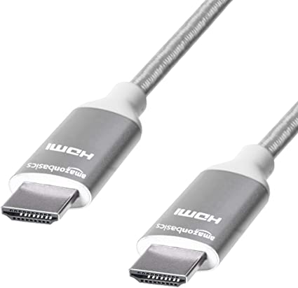 Photo 1 of Amazon Basics 10.2 Gbps High-Speed 4K HDMI Cable with Braided Cord, 3-Foot, Silver
2 pack