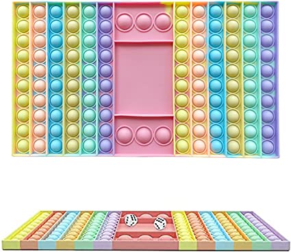 Photo 1 of Wuximde Big Pop Fidget Game Toys, Chess Board Square Bubble Pop Toys, Intellectual Sensory Toys, Decompression Toys, Parent-Child Interaction Relatives and Friends Fingertip Toys Gifts (Pink), Large
2 pack, factory sealed