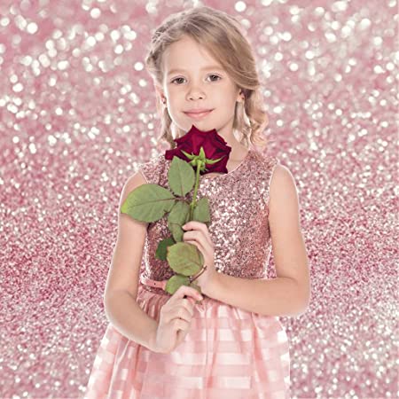 Photo 1 of 7x5ft Photography Backdrop - Rose Gold Glitter Photo Backdrop - Photo Studio & Party Backdrop Photography Background - Picture Backdrop Photo Background for Photography & Party Decoration
