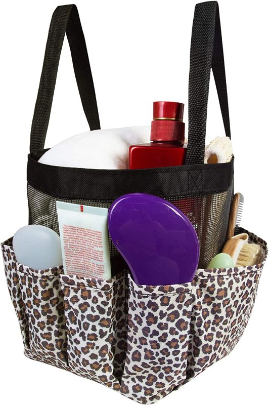 Photo 1 of Mesh Shower Caddy Tote, Portable Tote Bag for College Dorm Room Essentials, Toiletry Bath Organizer
