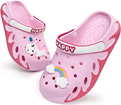 Photo 1 of Sooneeya Kids Clogs with Cartoon Charms Girls Garden Shoes Toddler Summer Cute Sandals Boys Slippers Outdoor Indoor, SIZE 34/ 4-5
