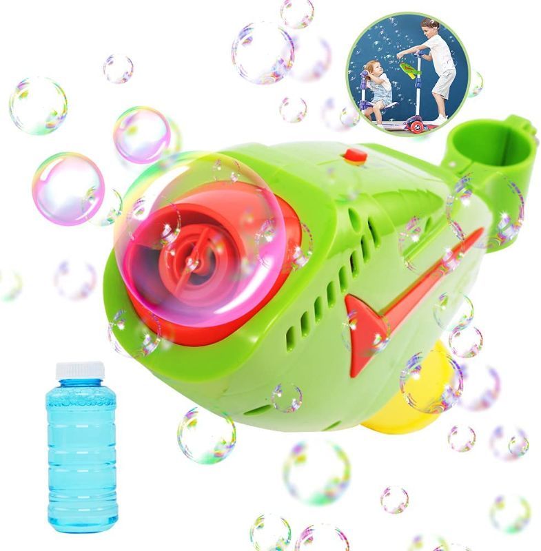 Photo 1 of Bubble Machine Portable Automatic Bubble Blower 2000+ Bubbles Per Minutes Funny Outdoor Indoor Bubble Makers Kids Toddlers for Scooter
