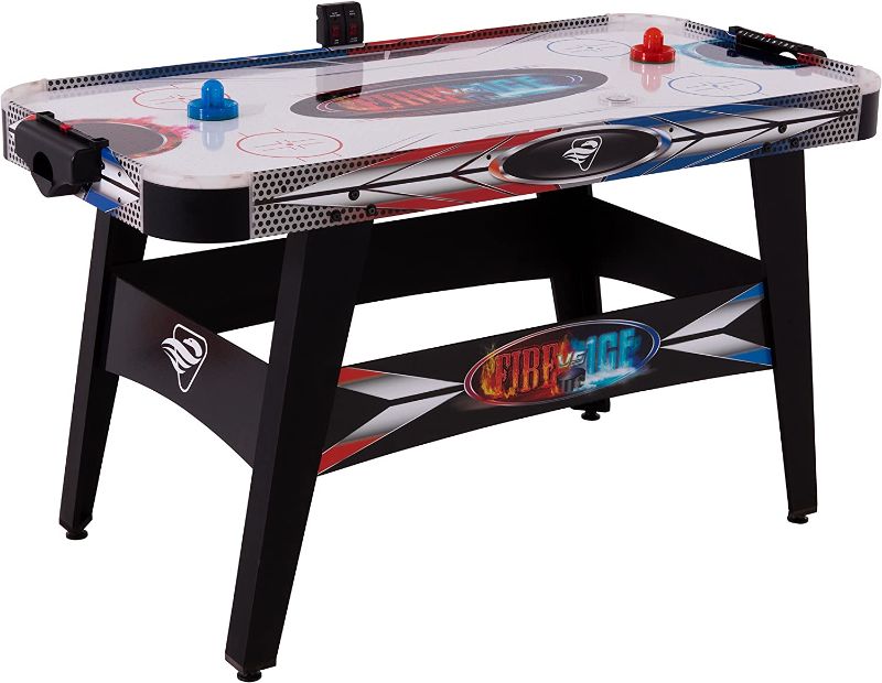 Photo 1 of Triumph Fire ‘n Ice LED Light-Up 54” Air Hockey Table Includes 2 LED Hockey Pushers and LED Puck
