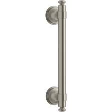 Photo 1 of Carmichael 9 in. Grab Bar in Vibrant Brushed Nickel
