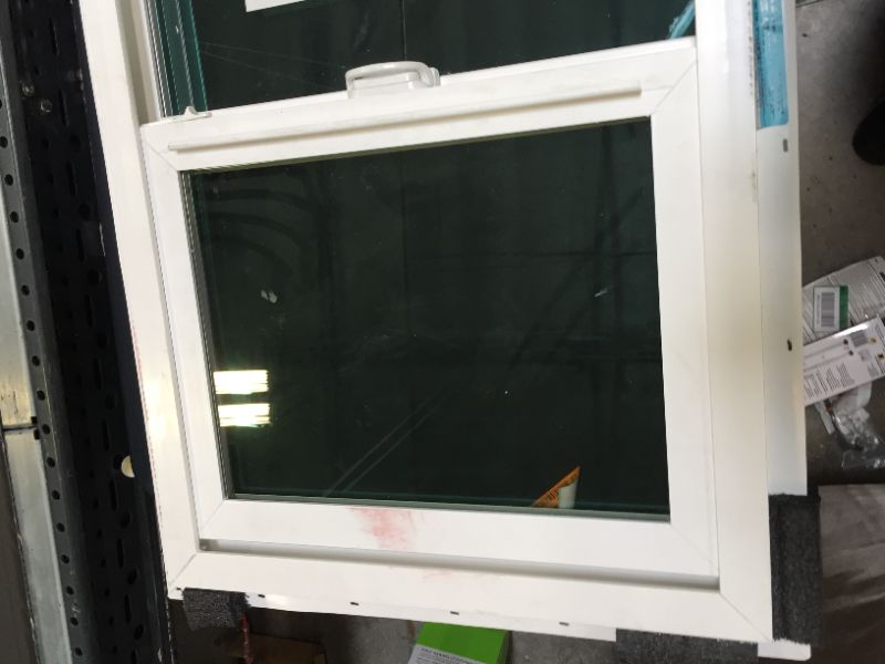 Photo 5 of 23.5 in. x 35.5 in. Classic Series White Vinyl Insulated Single Hung Window with HPSC Glass, Screen Included
