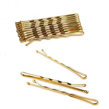 Photo 1 of 200Pack Hair Bobby Pins Black Hair Pins Bobby Pins Hair Stying Pins with Storage Box(5.5cm/2.2inches)golden
2 pack