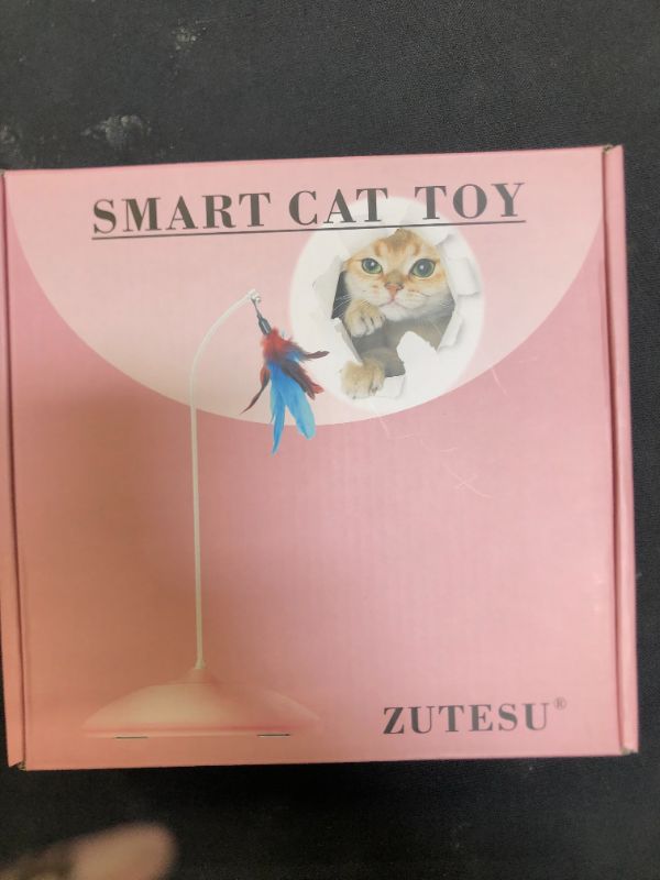 Photo 2 of Zutesu Interactive Cat Toy Kitten Toy for Indoor Cat, Automatic Cat Toy Funny Feather Teaser Toy Puzzle Game Smart Stimulate Hunting Instinct
