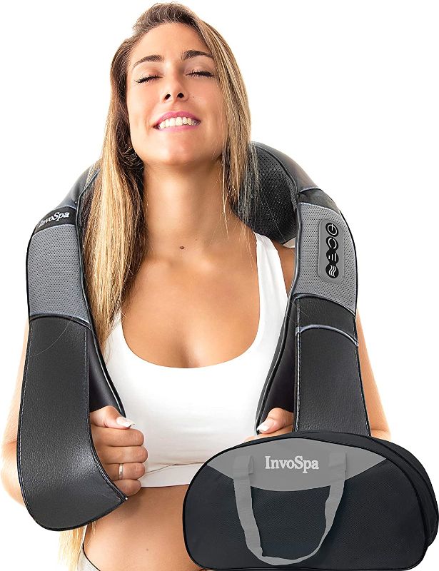 Photo 1 of Shiatsu Back Shoulder and Neck Massager with Heat - Deep Tissue Kneading Pillow Massage - Back Massager, Shoulder Massager, Electric Full Body Massager, for Foot Leg - Gift
