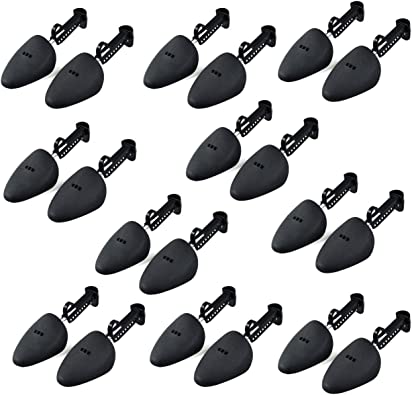 Photo 1 of 10 Pair Durable Form Plastic Shoe Tree Practical Boot Shoe Stretcher Black
