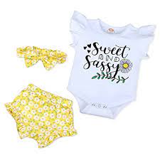 Photo 1 of ADUBOR 3 PC NEWBORN BABY GIRL CLOTHES SIZE 3-6 MONTHS