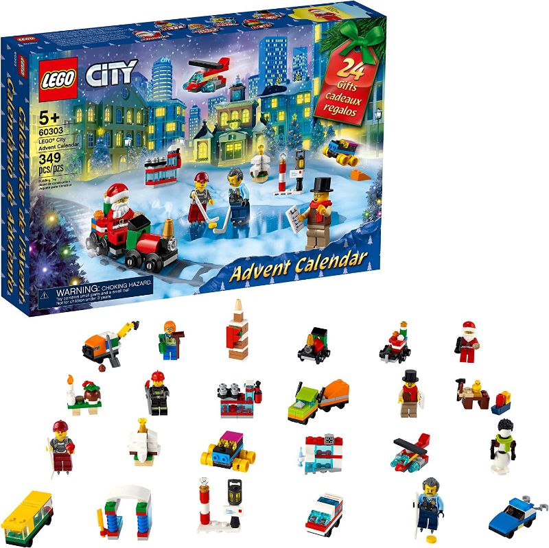 Photo 1 of LEGO City Advent Calendar 60303 Building Kit; Includes City Play Mat; Best Christmas Toys for Kids; New 2021 (349 Pieces) (DAMAGE TO BOX)
