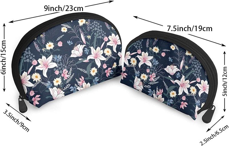 Photo 1 of Blooming Floral Cosmetic Bag Storage Bag Beauty Case Small Makeup Bags For Women Roomy Travel Portable Bags Travel Accessories Trendy Gifts
