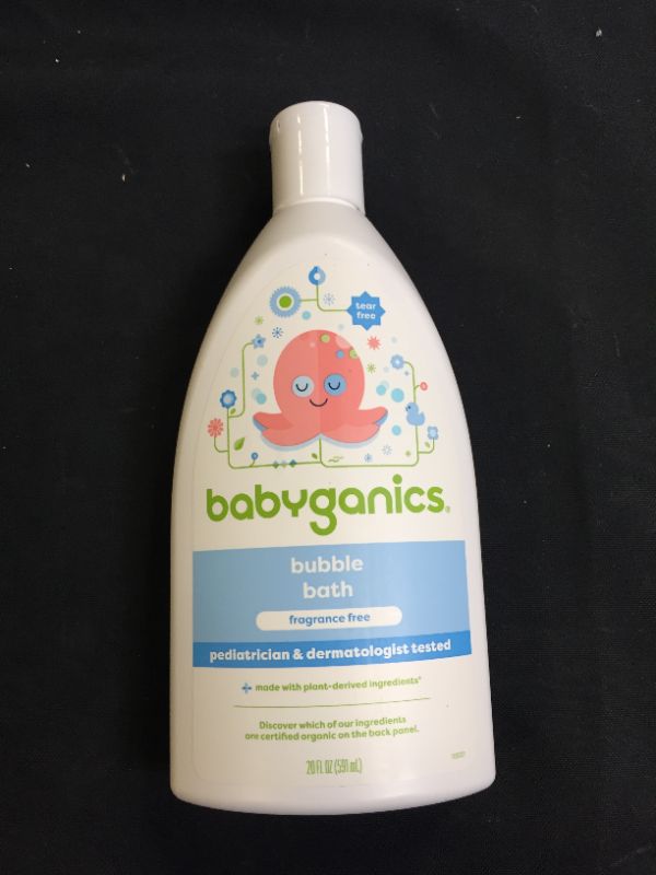 Photo 2 of BabyGanics Bubble Bath, Fragrance Free, 20 Ounce
