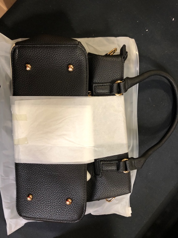 Photo 2 of KKXIU 3 Zippered Compartments Purses and Handbags for Women Top Handle Satchel Shoulder Ladies Bags
