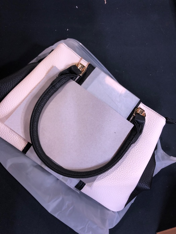 Photo 3 of KKXIU 3 Zippered Compartments Purses and Handbags for Women Top Handle Satchel Shoulder Ladies Bags
