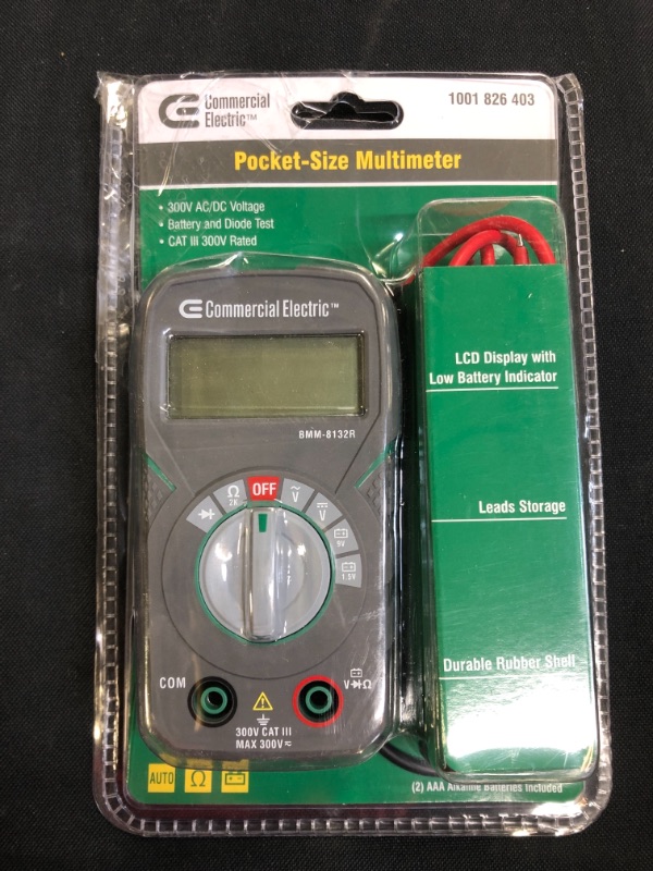 Photo 2 of Commercial Electric Digital Multimeter 300V
