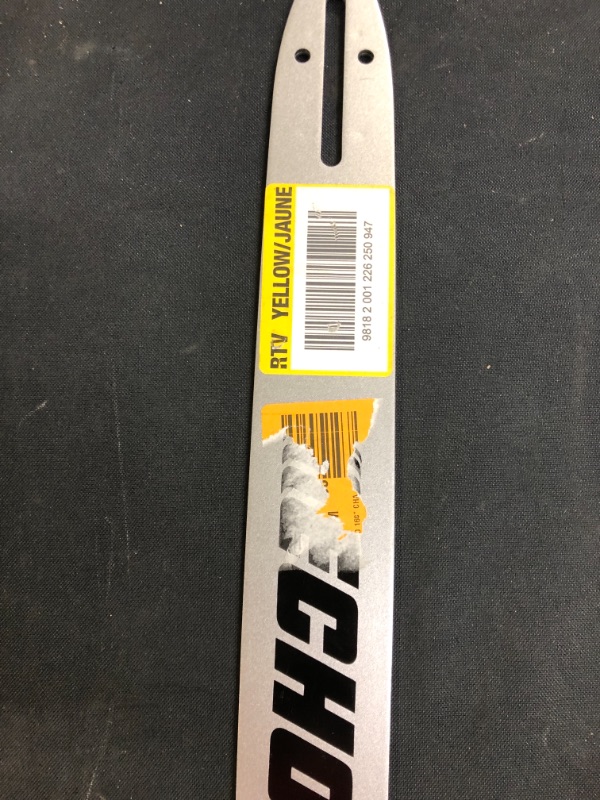 Photo 2 of 16 in. Chainsaw Guide Bar - sticker on item 
