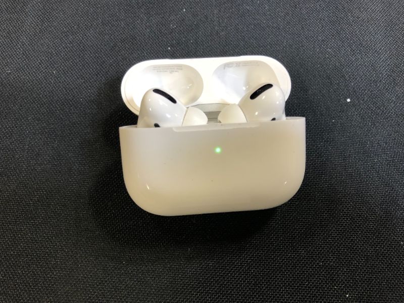 Photo 5 of Apple AirPods Pro Wireless Earbuds with MagSafe Charging Case. Active Noise Cancelling, Transparency Mode, Spatial Audio, Customizable Fit, Sweat and Water Resistant. Bluetooth Headphones for iPhone (DAMAGES TO PACKAGING)
