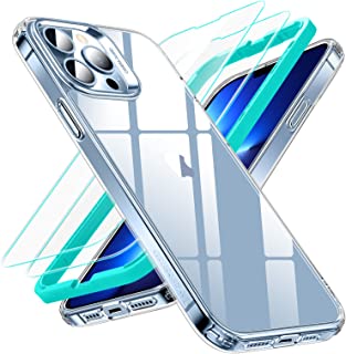 Photo 1 of ESR Hybrid Case Compatible with iPhone 13 Pro Max Case, Includes 2-Pack Tempered-Glass Screen Protectors, Reinforced Drop Protection, Shock-Proof Bumper, Scratch-Resistant Case, Classic Series, Clear
