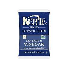 Photo 1 of Kettle Sea Salt and Vinegar Potato Chip 2 Oz.6 BAGS
BEST BY JULY 2022
