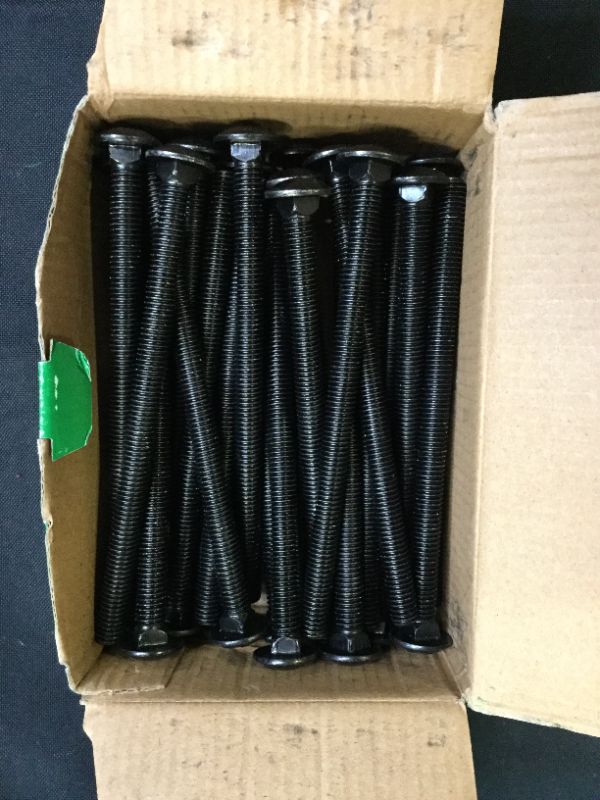 Photo 2 of 3/8 in.-16 x 6 in. Black Exterior Carriage Bolts (AROUND 25)