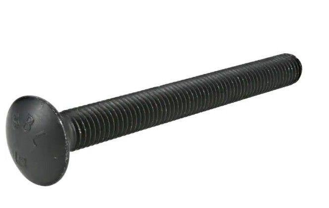 Photo 1 of 1/4 in.-20 x 2-1/2 in. Black Exterior Carriage Bolts (25-Pack)
