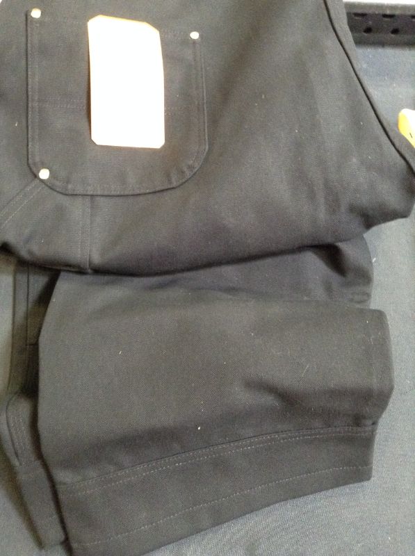 Photo 3 of Carhartt Men's Relaxed Fit Duck Bib Overall Black 50W x 30L Big Tall
