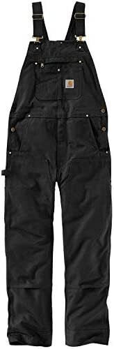 Photo 1 of Carhartt Men's Relaxed Fit Duck Bib Overall Black 50W x 30L Big Tall
