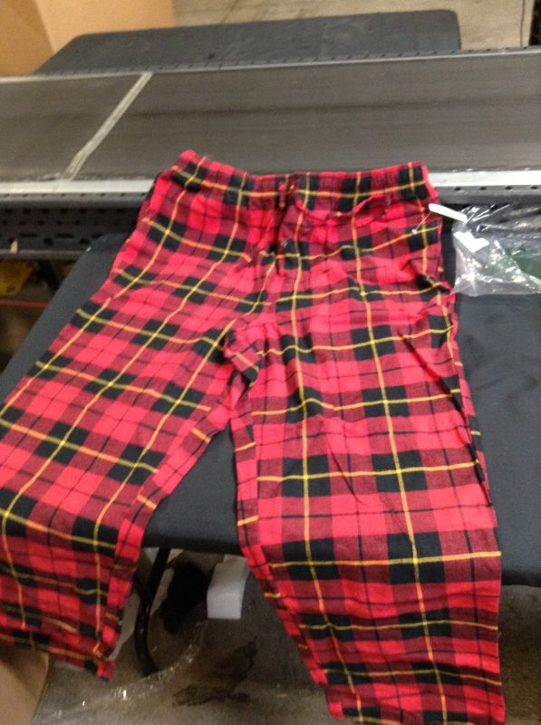 Photo 1 of amazon essentials size large plaid pajama pants 
