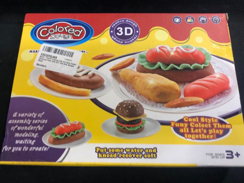 Photo 1 of COLORED DOUGH 3D BURGER MEAL