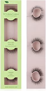 Photo 1 of False Eyelashes, Clear Band Eyelashes,ORAEONY 3 Pairs Multi-Layered Faux Mink Lashes, 5 D Fluffy Volume Lashes,Natural Look ,Reusable, 100% Handmade & Cruelty-Free,Easy to Apply ,Eco-friendly Packaging,11-17mm 2 PACK
