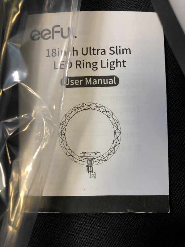 Photo 5 of 18 Inch LED Ring Light Set - Professional Dimmable 5600k Ringlight Ultra Slim Lighting Ring Kit with Tripod Stand for Photo Studio Lighting Portrait YouTube TikTok Video Makeup Live Streaming 55W
