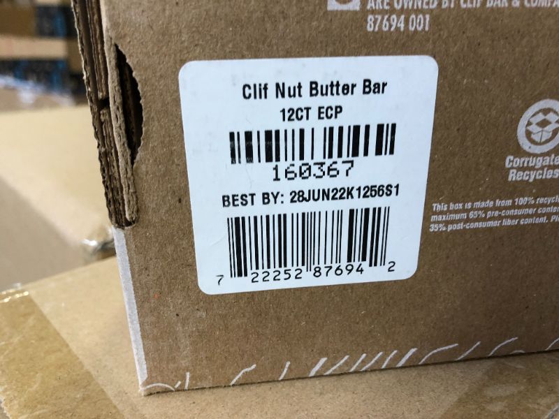 Photo 4 of 2x CLIF Nut Butter Bar - Organic Snack Bars - Variety Pack - Organic - Plant Protein - Non-GMO  (1.76 Ounce Protein Snack Bars, 12 Count) (Flavors and Packaging May Vary)
Best By: Jun 28, 2022