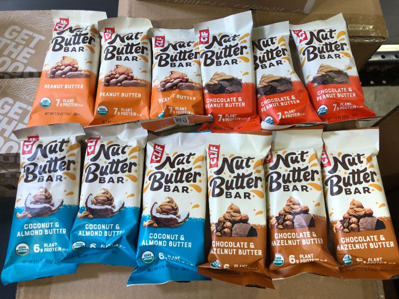 Photo 5 of 2x CLIF Nut Butter Bar - Organic Snack Bars - Variety Pack - Organic - Plant Protein - Non-GMO  (1.76 Ounce Protein Snack Bars, 12 Count) (Flavors and Packaging May Vary)
Best By: Jun 28, 2022