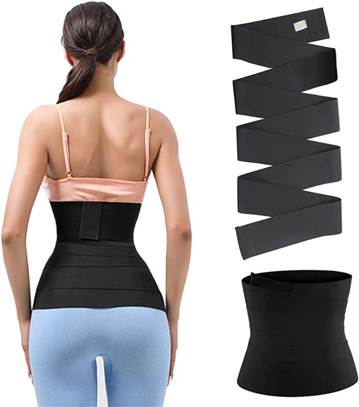 Photo 1 of Women Waist Trimmer Slimming Yoga Belt Sweat, Adjustable Tummy Wrap Waist Trainer Tape
