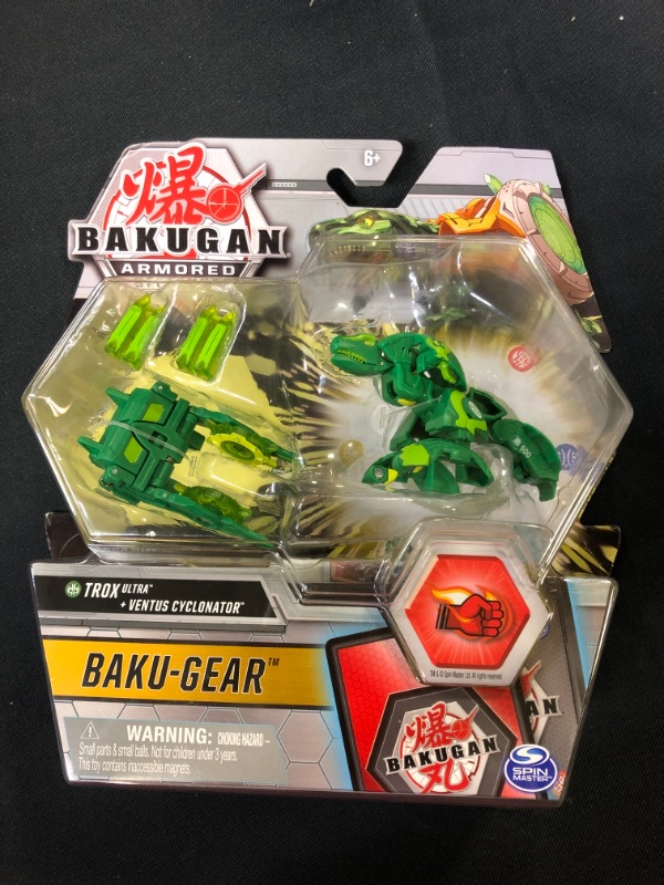 Photo 2 of Bakugan Ultra, Trox with Transforming Baku-Gear, Armored Alliance 3-inch Tall Collectible Action Figure
