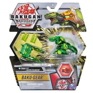 Photo 1 of Bakugan Armored Alliance TROX Ultra Bakugear Ventus Cyclonator figure Green NEW
