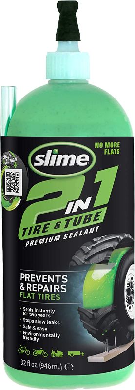 Photo 1 of Slime 2-in-1 Tire & Tube Premium Sealant 32 oz
