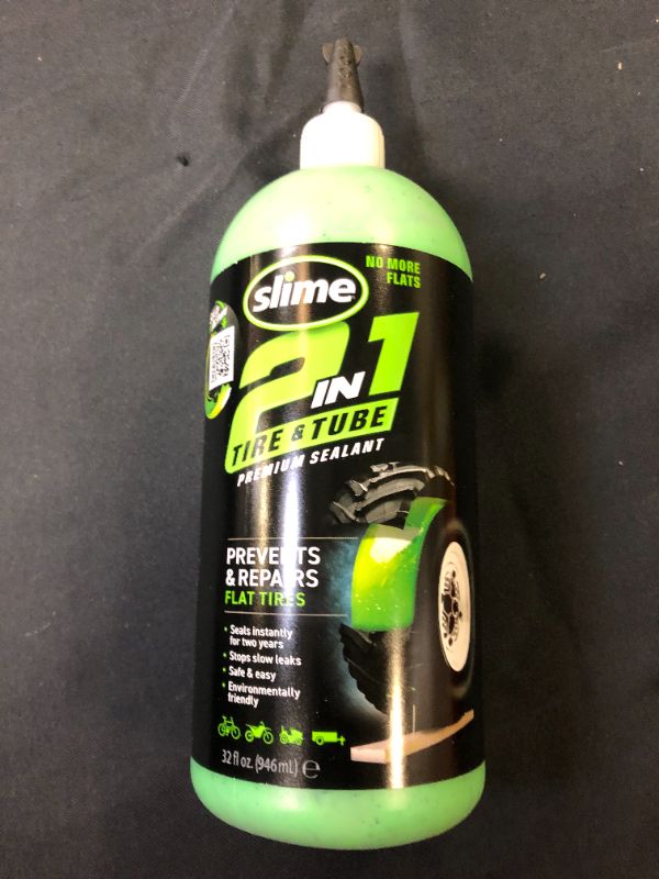 Photo 2 of Slime 2-in-1 Tire & Tube Premium Sealant 32 oz
