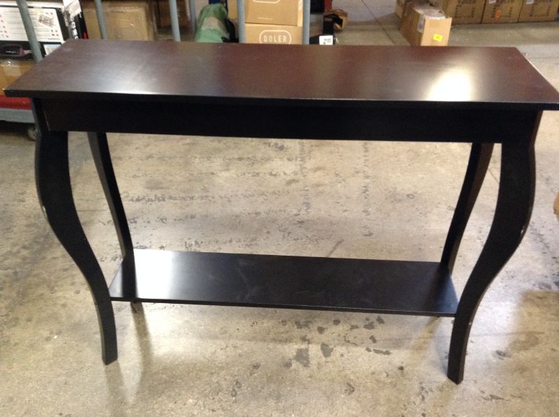 Photo 3 of ChooChoo Narrow Console Table, Chic Accent Sofa Table, Entryway Table, Black
