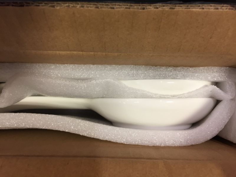 Photo 1 of DOWAN 9.5" Ceramic Spoon Rest, White Spoon Rest for Stove Top, Spoon Holder for Stove Top, Kitchen Spoon Holder for Countertop, Set of 2

