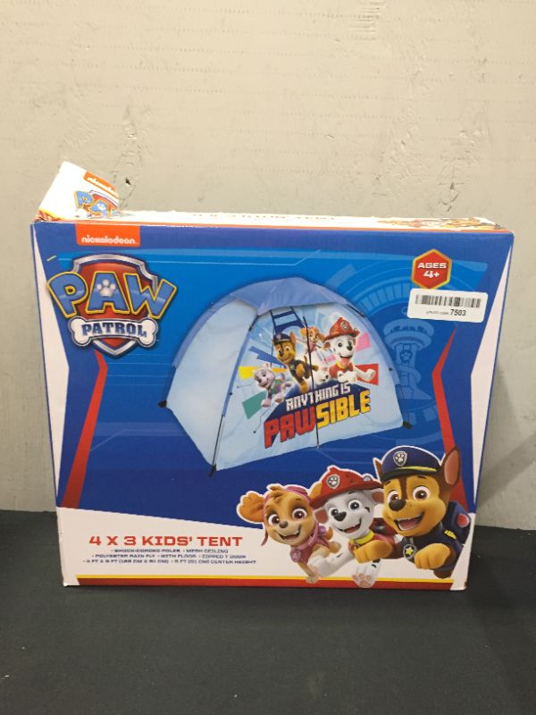 Photo 4 of NICKELODEON PAW PATROL; KIDS CAMPING DOME TENT BLUE
DAMAGE TO BOX DUE TO EXPOSURE