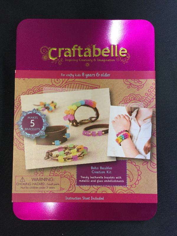 Photo 2 of Craftabelle – Sparkle and Charm Creation Kit – Bracelet Making Kit – 141pc Jewelry Set with Crystal Beads – DIY Jewelry Sets for Kids Aged 8 Years +
