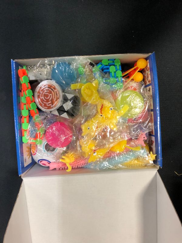 Photo 1 of box of fidget an sensory toys 