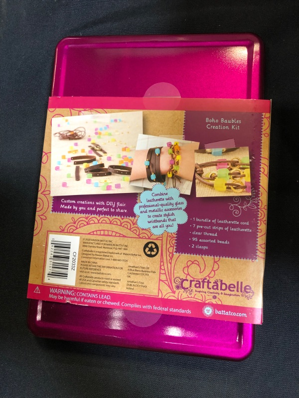 Photo 1 of Craftabelle – Boho Baubles Creation Kit – Bracelet Making Kit – 101pc Jewelry Set with Beads – DIY Jewelry Kits for Kids Aged 8 Years +
