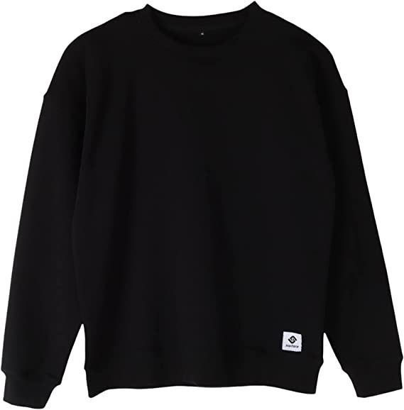 Photo 1 of Softere Long Sleeve comfortable Crewneck Sweatshirt - Black MEDIUM 
