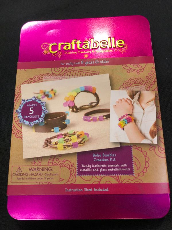 Photo 2 of Craftabelle – Boho Baubles Creation Kit – Bracelet Making Kit – 101pc Jewelry Set with Beads – 