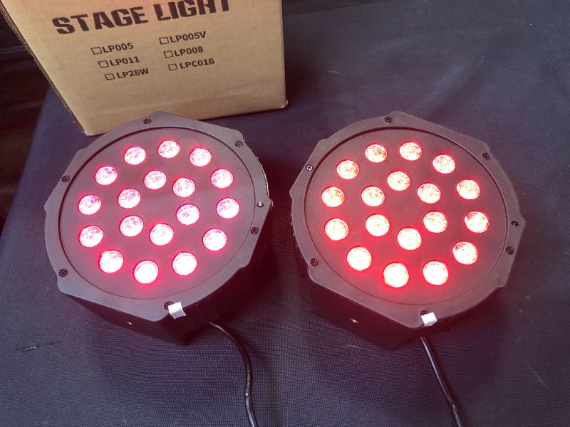 Photo 2 of  LED Stage Lights Par 2 Pack small 
