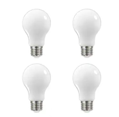 Photo 1 of 60-Watt Equivalent A19 Dimmable Frosted Filament LED Light Bulb Soft White (4-Pack)
