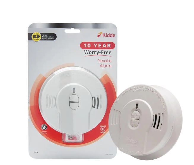 Photo 1 of 10 Year Worry-Free Smoke Detector, Lithium Battery Powered, Smoke Alarm
